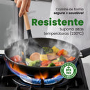 Kit 12 Utensílios de Silicone Luxo com Cabo de Madeira RoyalKitchen™- Promoção Black Friday