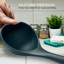 Kit 12 Utensílios de Silicone Luxo com Cabo de Madeira RoyalKitchen™- Promoção Black Friday