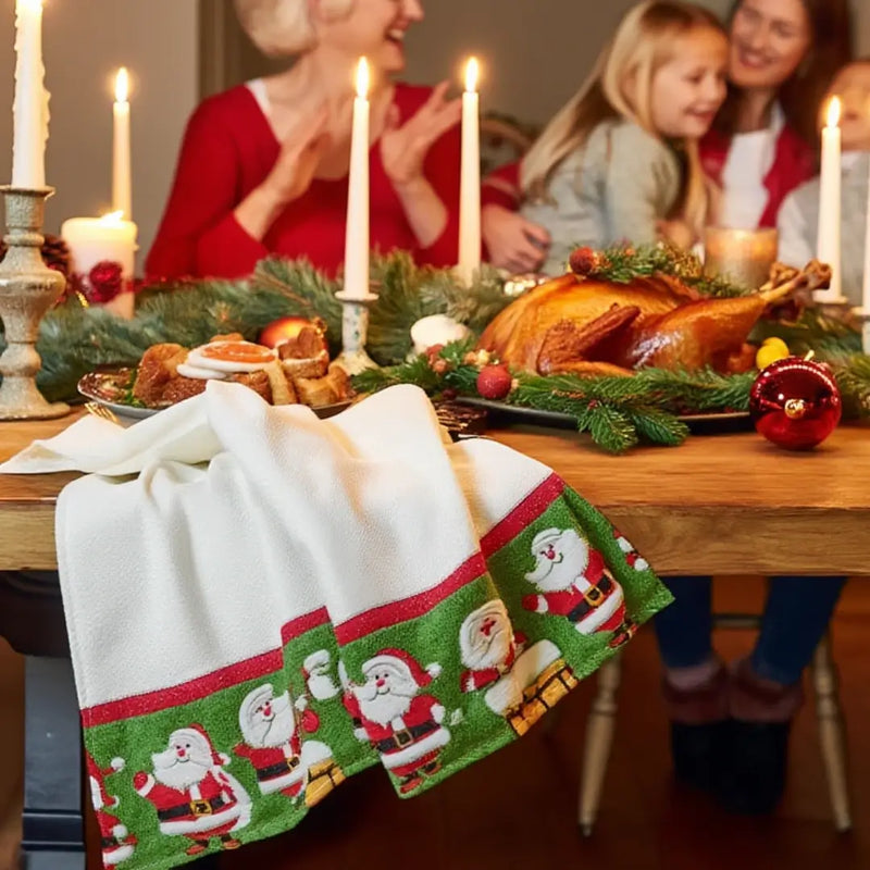 Kit Pano de Prato Natalino ChristmasHome™ (4 peças)